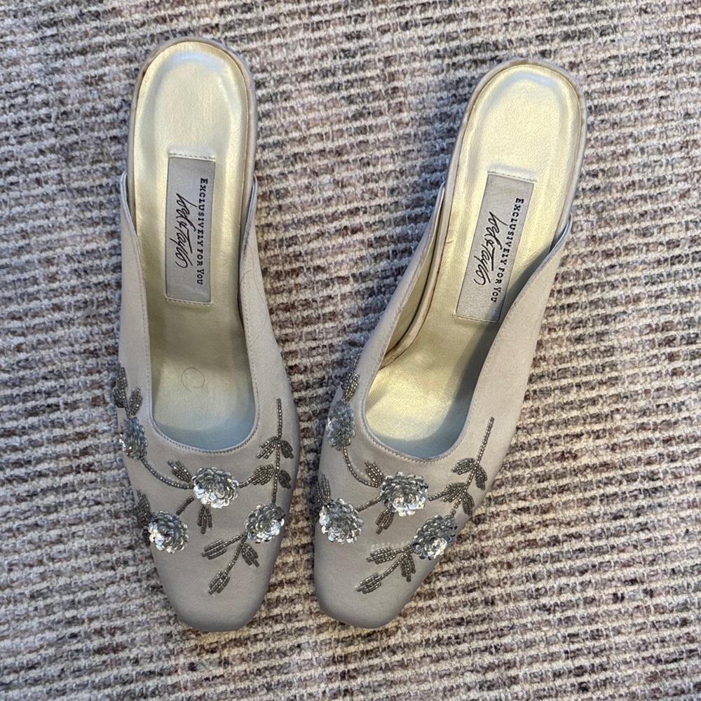 Elegant Embellished Vintage Mule heels